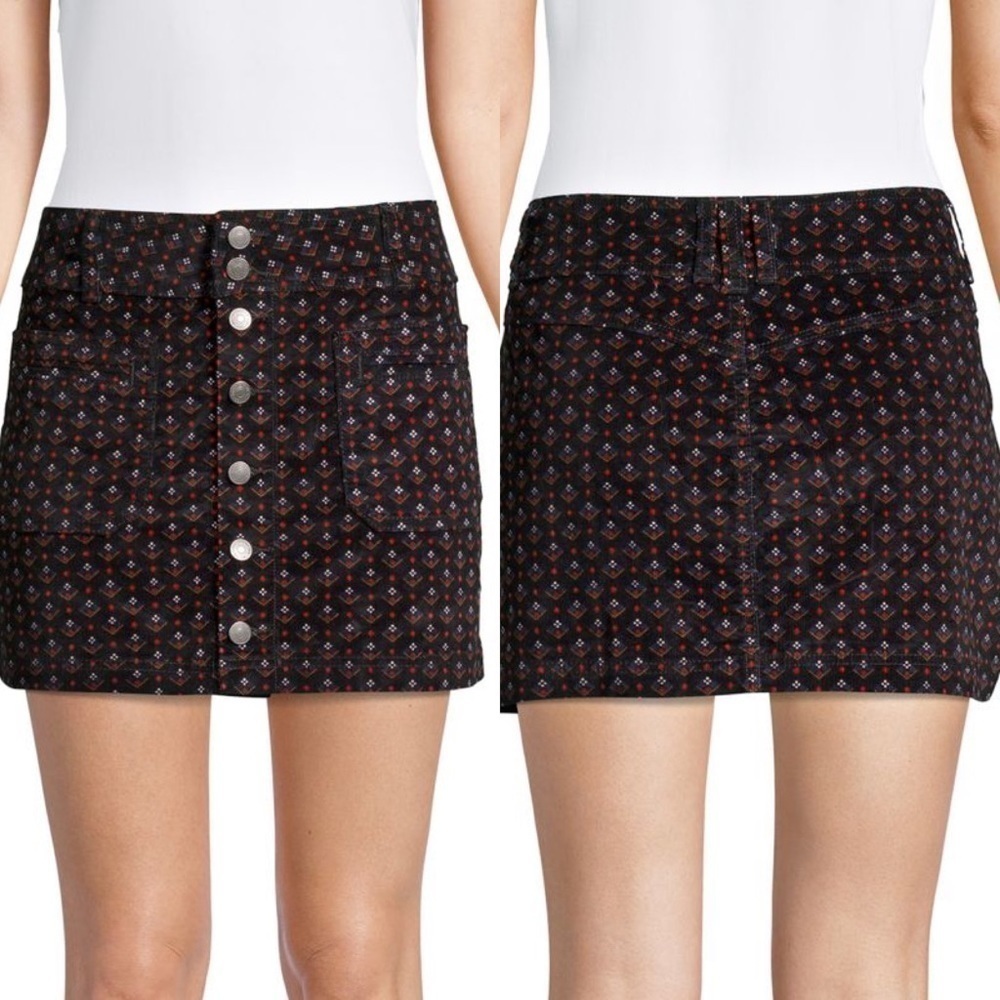 Free People Corduroy Mini Skirt